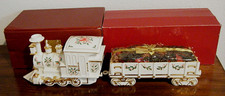 Lenox Holiday Junction Train Engine & Wagon With Potpourri New in Boxes picture