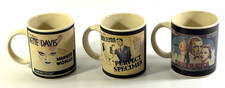 Lot of 3 Vintage 1991 Turner Movie Mugs Casablanca Perfect Specimen Marked Woman picture