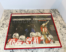 The Columbus Dispatch Framed Front Page “UNDISPUTED CHAMPIONS” OSU 42-20 picture