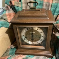 Vintage “Seth Thomas” Wind Up Antique Wood Mantel Clock With Key picture