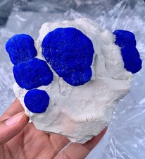320 Gram Amazing Deep Blue Azurite Crystals On Matrix From Australia. picture