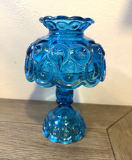 Vintage LE Smith Moon and Stars 3-piece fairy lamp in colonial blue picture