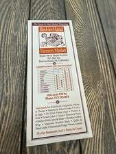 Bird-In-Hand Farmers Market Brochure With Market Days & Vendor Information picture