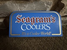 Vintage Seagram’s Coolers Bar Caddy Display Holder Advertising Beer Wine Cooler picture