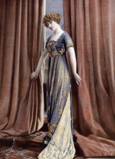French comedian Miss Cassiny Paris dress by Martial and Armand Old Photo picture