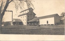 THE SECURITY MILLING CO abilene ks real photo postcard rppc kansas elevator farm picture