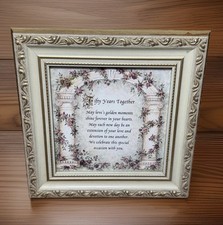 Forever Faithful 50 Years Together Wall Art Picture 50th Anniversary Gift picture