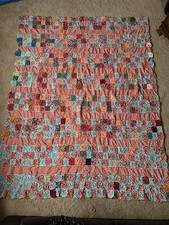 Antique Yo Yo Quilt Pre 1920s picture