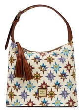 Dooney & Bourke Disney World Park Icons Passport Compass Hobo Satchel Handbag  picture