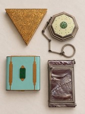 Vintage Compact Lot Rare Deco Richard Hudnut Le Début Girey Fabergé Vanity Cases picture