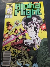 🌽 Alpha Flight #51 1987 ?Marvel  Comics Newsstand First Jim Lee picture