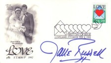 Jane Russell autograph signed LOVE 1992 First Day Cover FDC cachet cover JSA COA picture