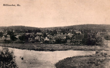 Millinocket ME Aerial View Postcard Vintage picture