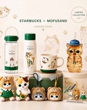 Pre-sale Starbucks Singapore Mofusand Collaboration Tumbler Mug Bottle Keychain picture