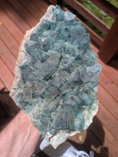 HUGE  16 lb Green Cubic Fluorite Very Fluorescent Wholesale Price picture