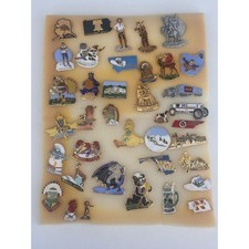 Vintage Jaycees Enamel Pin Lot 35pc State Delegate Batman Superman Sesame Street picture