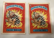 Lot of (2) Vintage Garbage Pail Kids GPK Card Lot - 1985 Series 1 (4a + 4b) picture