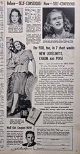 1944 John Robert Powers Home Course Loveliness charm and poise vintage Ad picture