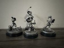 Chilmark Disney Pewter Golf Match Set - Mickey Minnie Donald Goofy Country Club picture