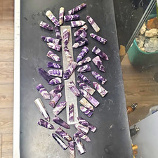 Wholesale Bulk Lot 25pc Dreamy Chevron Amethyst Towers Points 1.25