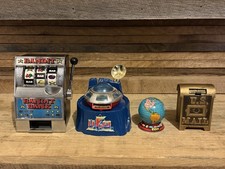 Lot of 4 Vintage Mini Coin Banks Assorted Lot picture