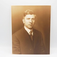Sepia Photograph Dignified Important Man In Suit picture