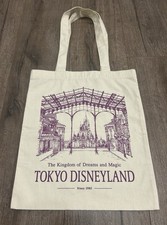 Tokyo Disneyland Tote Bag The Kingdom Of Dreams And Magic Disney Japan 13x16 picture