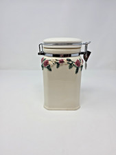 Inspirado Stonelite Seattle USA Canister Cookie Jar Decorated with Grapes picture