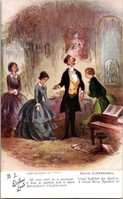Antique Charles Dickens PC David Copperfield All over in a moment picture