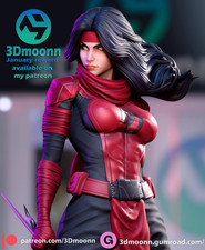 1:6 Elektra Marvel Fan Art UNPAINTED High Quality Garage Kit picture