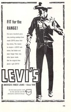 Levi Strauss Fit For the Range Levi's America's Finest Jeans Vtg Mag Print Ad picture