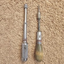 Stanley Yankee Push Drill No 41 & Push Screwdriver No 133H Vintage USA Tools picture