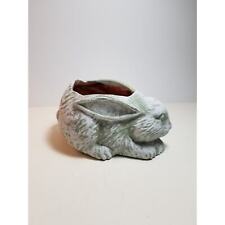 Hand Chalk Painted Terra Cotta Bunny Planter picture