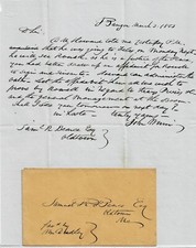 1853 Letter - Bangor, ME to Old Town, ME picture