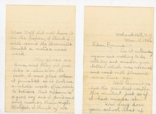 Vintage 1906 Handwritten Letter Mohawk Hill NY Boonville Herald Sleighing Baby picture