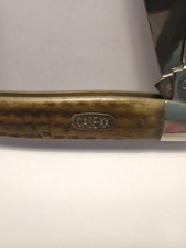 Case Knife Large Stockman XX, Green Bone ,6347, Good Snap two Dot limited badge picture