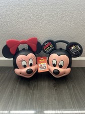 VTG 1989 Disney Alladin Mickey Minnie Mouse Lunch Kit Set New With Thermos  picture