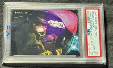 2007 TOPPS HALO FOIL MASTER CHIEF PURPLE AND PINK LANDSCAPE #5 PSA 10 GEM RARE picture