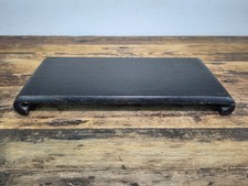 Vtg Japanese Wood Display Stand Bonsai Plant Vase Riser Black Kadai Scroll Table picture