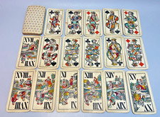 1910 Antique Piatnik Vienna Tarock Playing Cards Deck Rural Scenes Tarot picture