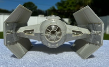 Vintage 1980s Star Wars Darth Vader TIE Advanced X1 Model Ship Gray 8