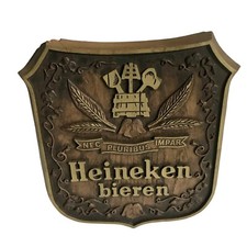 Heineken Bieren Wall Plaque Beer Sign Faux Wood 