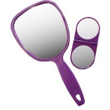 MAKE UP HAND MIRROR TRAVEL SET folding compact mirror picture