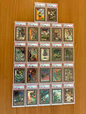 1989 Topps TMNT Bonus Cards : Rookies : Complete Set A-V : Lot of 22 Graded PSA picture