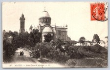 Alger Antique Algeria Postcard ALGIERS NotreDame DAfrique 1911 picture