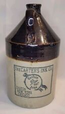 Carter's Ink Co. Stoneware Pottery Master Ink 1 Gal. Jug Boston New York Chicago picture