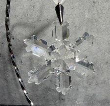RARE Authentic 1992 Swarovski Crystal Annual Star Snowflake - Christmas Ornament picture