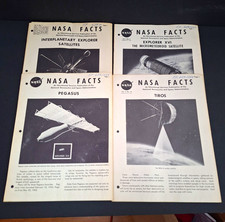 NASA Facts Educational Publications Lot of 4 Explorer XVI TIROS Pegasus 1963-65 picture