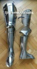Medieval Full Leg Armor Set with shoes Renaissance Armor Leg Guard Cosplay Armor picture