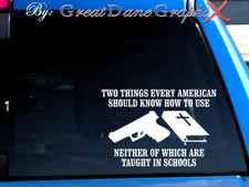 Two things Americans should know.. -Vinyl Decal Sticker -Color Choice -HIGH QLTY picture